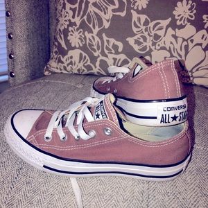 🤍💝mauve rose Converse all star tennis shoes